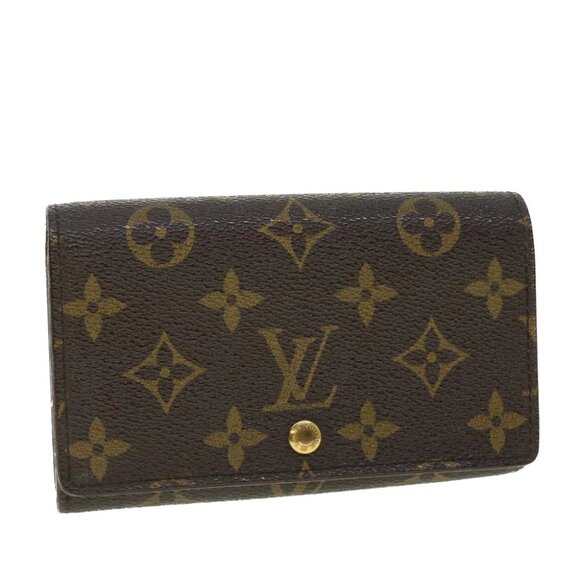 LOUIS VUITTON Monogram Porte Monnaie Billets Tresor Wallet M61730 LV Auth 52460 - Picture 1 of 15